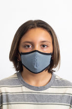 Load image into Gallery viewer, Youth Antimicrobial Face Mask - Black Herringbone