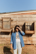 Load image into Gallery viewer, Willie Nelson L/S Woven - Worn Denim