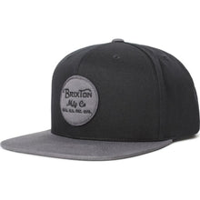 Load image into Gallery viewer, Wheeler Snapback - Black
