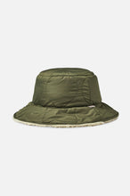 Load image into Gallery viewer, Petra Reversible Bucket Hat - Military Olive/Dove Sherpa