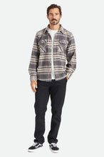 Load image into Gallery viewer, Bowery Stretch L/S Utility Flannel - Black/Charcoal II