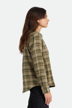 Load image into Gallery viewer, Bowery Women's Soft Weave L/S Flannel - Military Olive