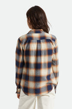 Load image into Gallery viewer, Bowery Women's Standard L/S Flannel - Navy