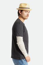 Load image into Gallery viewer, Castor Straw Fedora - Tan