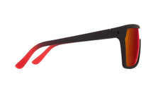 Load image into Gallery viewer, Flynn Soft Matte Black Red Fade - HD Plus Gray Green with Red Light Spectra Mirror