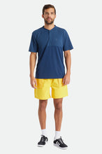 Load image into Gallery viewer, Beta Square Quick Dry S/S Henley Tee - Joe Blue