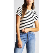 Load image into Gallery viewer, JENNIFER S/S BABY TEE - BLACK/WHITE