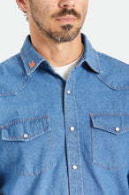 Load image into Gallery viewer, Willie Nelson L/S Woven - Worn Denim