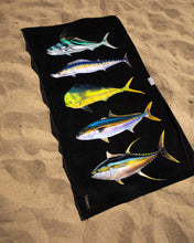 Load image into Gallery viewer, Amadeo Bachar Fish Stack Beach ECO Towel