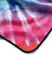 Load image into Gallery viewer, Tie Dye Rainbow Golf ECO Towel