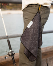 Load image into Gallery viewer, Black Heather Fishing ECO Towel