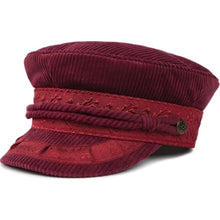 Load image into Gallery viewer, ALBANY CAP - BURGUNDY/CREAM