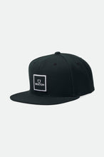 Load image into Gallery viewer, Alpha Square MP Snapback - Black/Black
