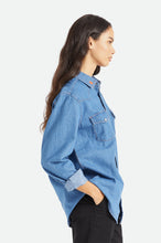 Load image into Gallery viewer, Willie Nelson L/S Woven - Worn Denim