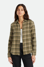 Load image into Gallery viewer, Bowery Women's Soft Weave L/S Flannel - Military Olive