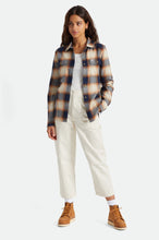 Load image into Gallery viewer, Bowery Women's Standard L/S Flannel - Navy