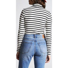 Load image into Gallery viewer, ASHLEY L/S TURTLENECK - BLACK/WHITE