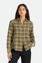 Load image into Gallery viewer, Bowery Women's Soft Weave L/S Flannel - Military Olive
