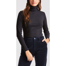 Load image into Gallery viewer, ASHLEY L/S TURTLENECK - BLACK/WHITE