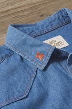 Load image into Gallery viewer, Willie Nelson L/S Woven - Worn Denim