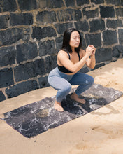 Load image into Gallery viewer, Black Marble Yoga ECO Towel

