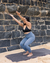 Load image into Gallery viewer, Black Heather Yoga ECO Towel
