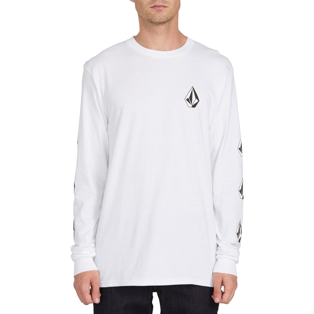 Deadly Stones Long Sleeve Tee - White