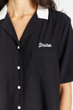 Load image into Gallery viewer, Bunker Block Boyfriend S/S Woven - Black
