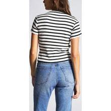 Load image into Gallery viewer, JENNIFER S/S BABY TEE - BLACK/WHITE
