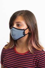 Load image into Gallery viewer, Youth Antimicrobial Face Mask - Black Herringbone
