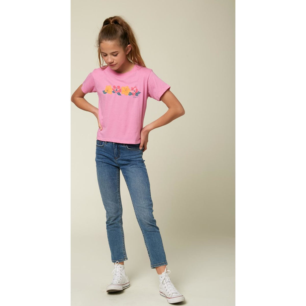 GIRLS S/S SCREEN TEE ALOHA