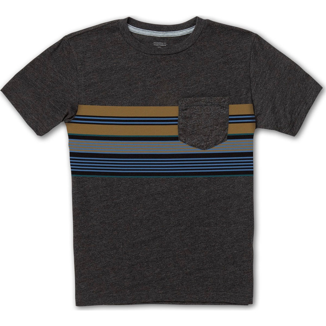 BOYS LINE STACK S/S POCKET YOUTH