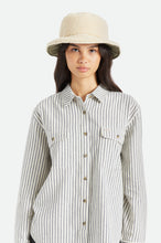 Load image into Gallery viewer, Petra Reversible Bucket Hat - Military Olive/Dove Sherpa
