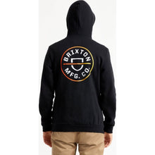 Load image into Gallery viewer, Crest Hood Fleece - Black/Yellow Gradient
