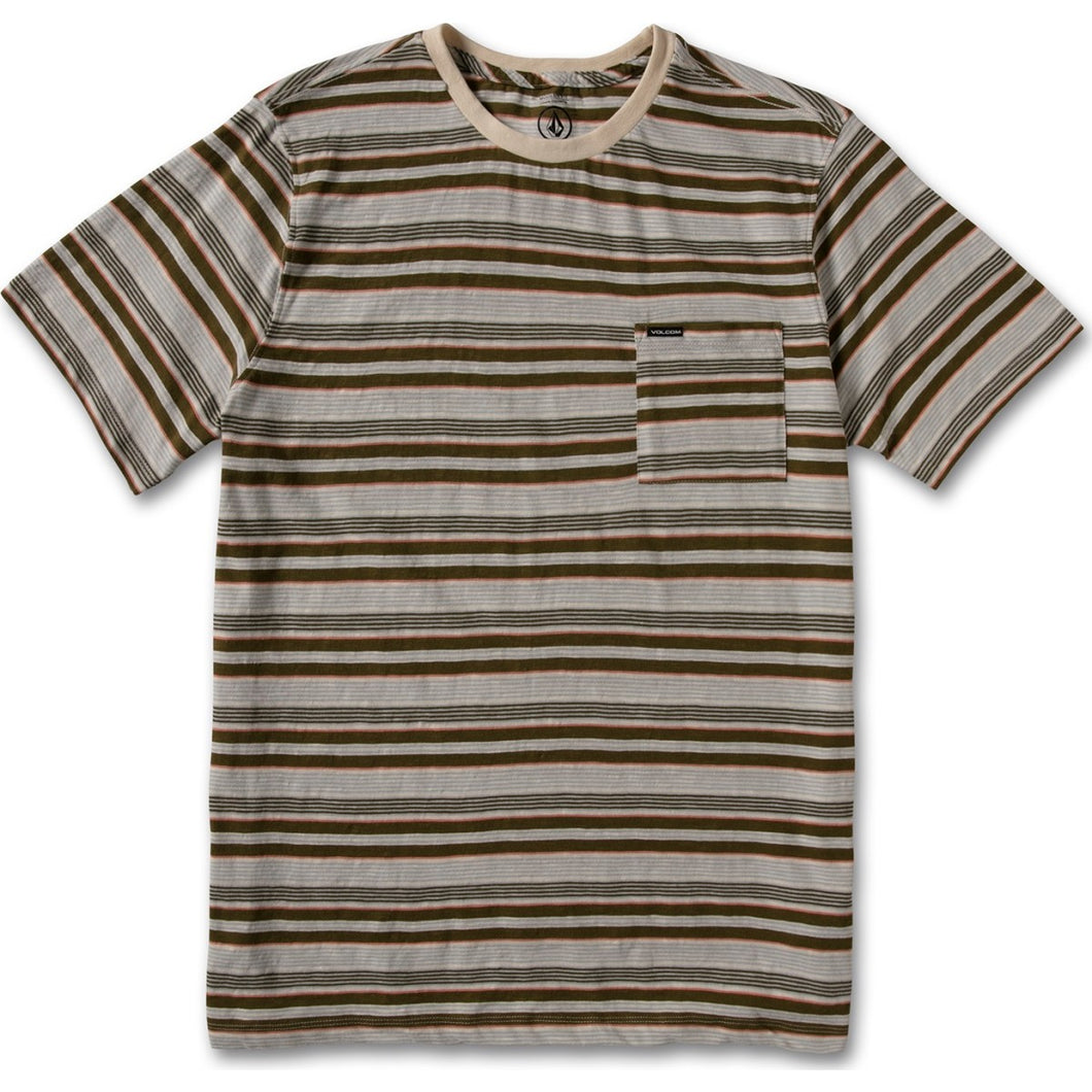 BOYS WATTAGE STRIPE CREW SS
