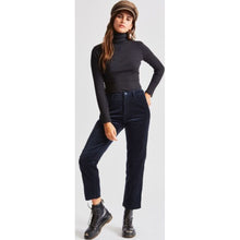 Load image into Gallery viewer, ASHLEY L/S TURTLENECK - BLACK/WHITE
