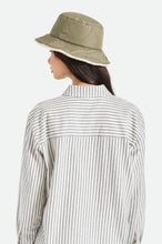 Load image into Gallery viewer, Petra Reversible Bucket Hat - Military Olive/Dove Sherpa

