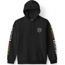 Load image into Gallery viewer, Crest Hood Fleece - Black/Yellow Gradient

