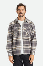 Load image into Gallery viewer, Bowery Stretch L/S Utility Flannel - Black/Charcoal II
