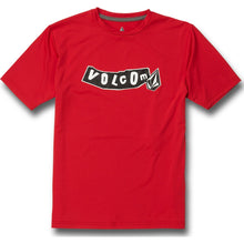 Load image into Gallery viewer, BIG BOYS MIXED STONE SHORT SLEEVE RASHGUARD - RED
