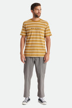 Load image into Gallery viewer, Hilt Alpha Line S/S Knit - Medal Bronze/Off White/Teal
