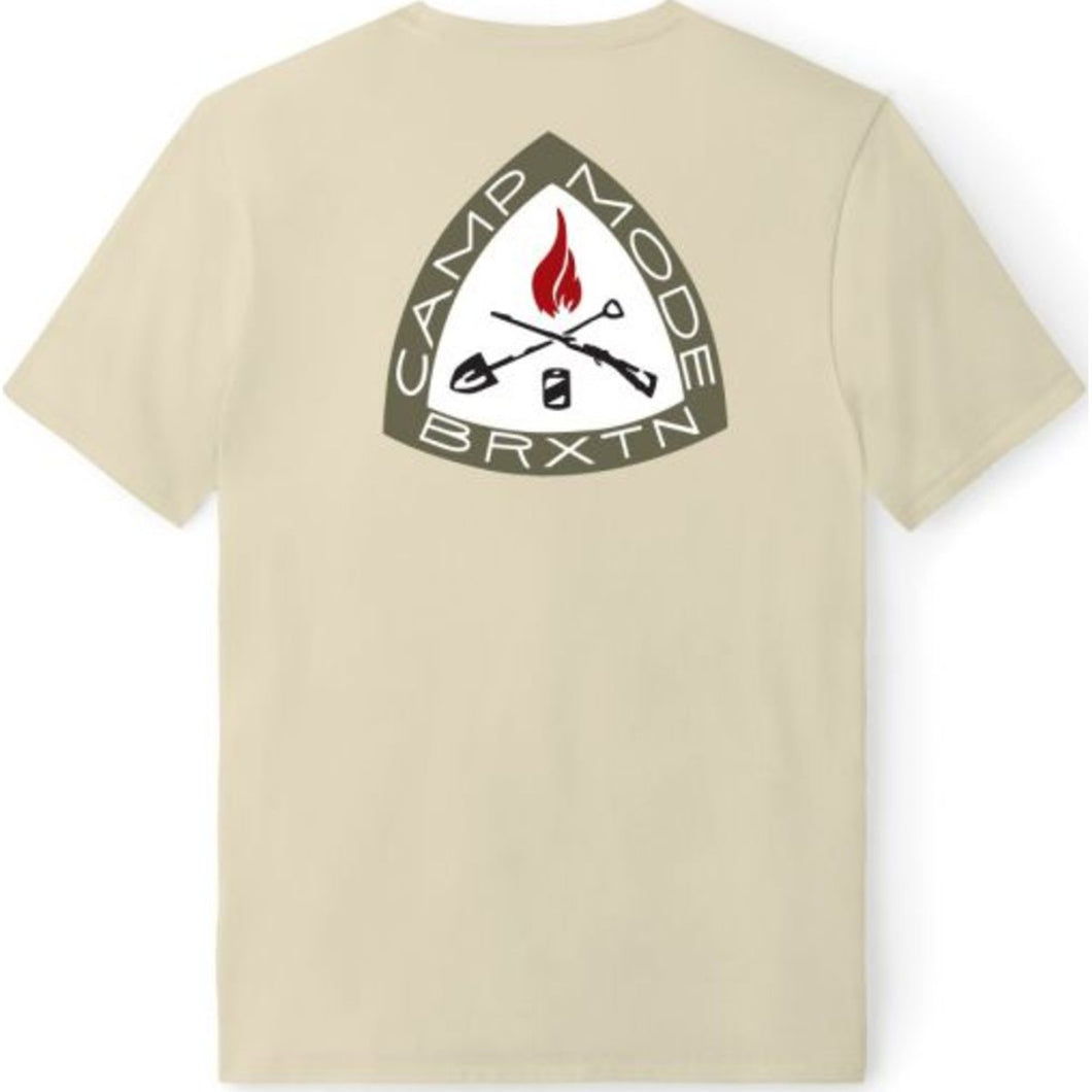 Camp Mode Recycled S/S Standard Tee - Sand