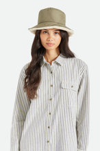 Load image into Gallery viewer, Petra Reversible Bucket Hat - Military Olive/Dove Sherpa
