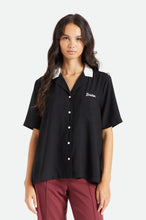 Load image into Gallery viewer, Bunker Block Boyfriend S/S Woven - Black
