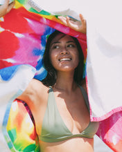 Load image into Gallery viewer, Tie Dye Rainbow Beach ECO Towel
