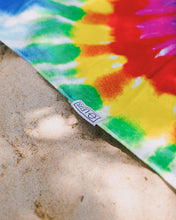 Load image into Gallery viewer, Tie Dye Rainbow Beach ECO Towel
