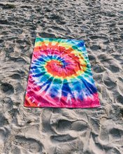 Load image into Gallery viewer, Tie Dye Rainbow Beach ECO Towel
