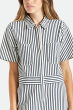 Load image into Gallery viewer, Mersey S/S Coverall - Dove Stripe

