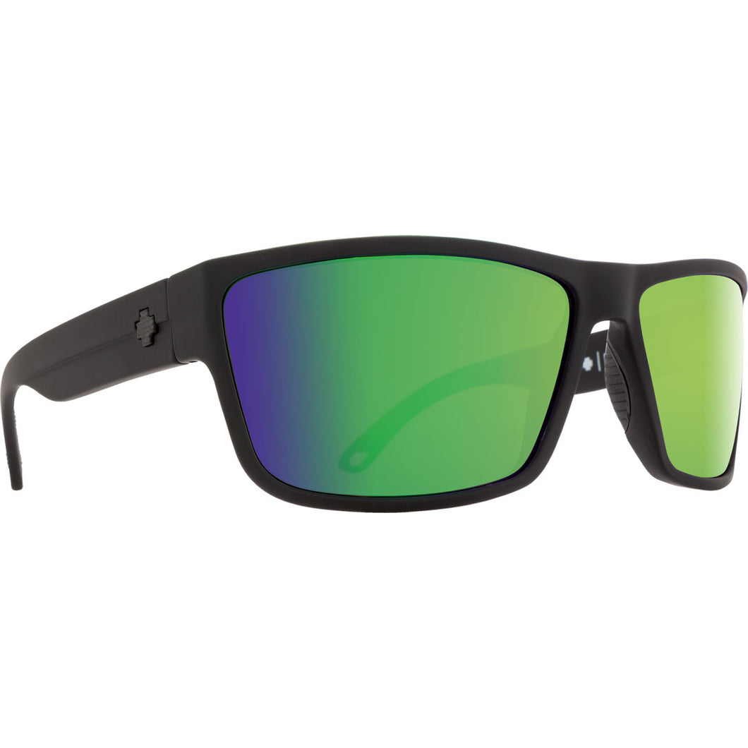 Rocky Soft Matte Black - HD Plus Bronze Polar with Green Spectra Mirror