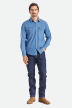 Load image into Gallery viewer, Willie Nelson L/S Woven - Worn Denim
